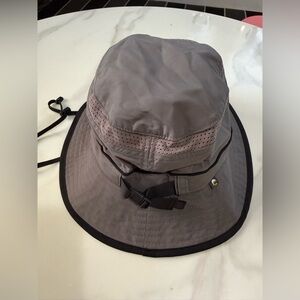 sundays Gray Breathable Sun Boonie Hat with Chin Strap